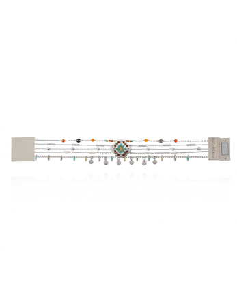 Cuff Goldville Silver Hipanema 2
