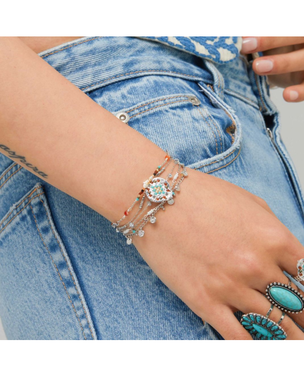 Cuff Goldville Silver Hipanema