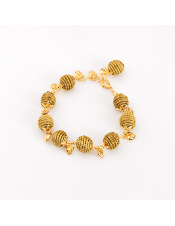 Bracelet With Orbs And Hearts Pl-52