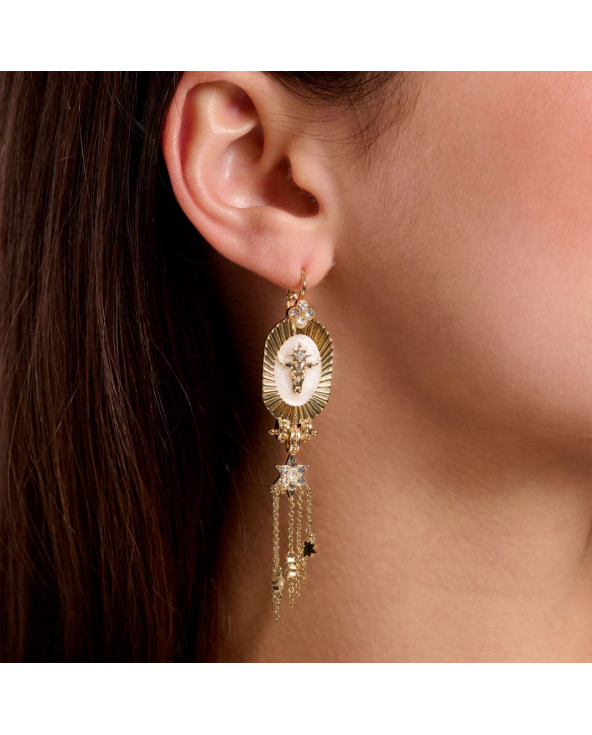 Earrings Altor White Hipenema