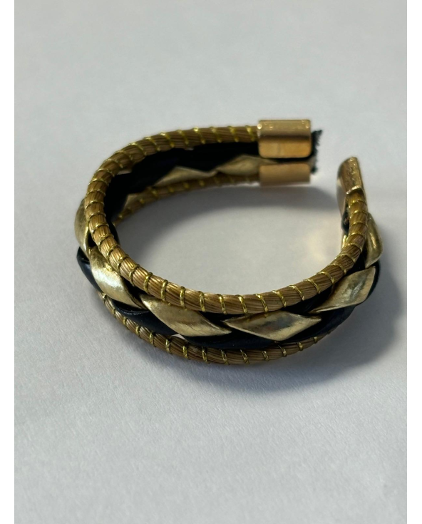 Adjustable Ring In Synt. Leather An-07