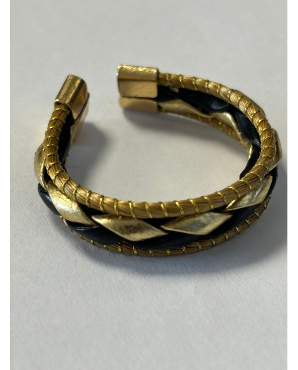 Adjustable Ring In Synt. Leather An-07
