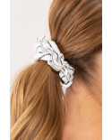 Linea-White Scrunchie