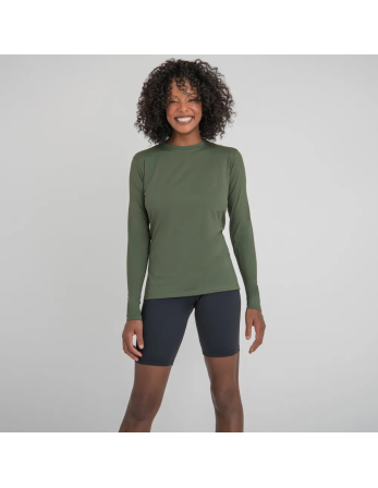 Longsleeve Uvpro Fem Verde Militar Upf50+