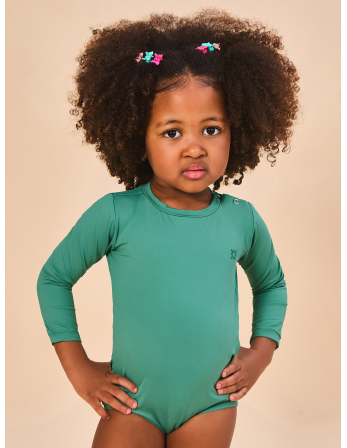 Baby Longsleeve Swimsuit Deep Sea Upf50+