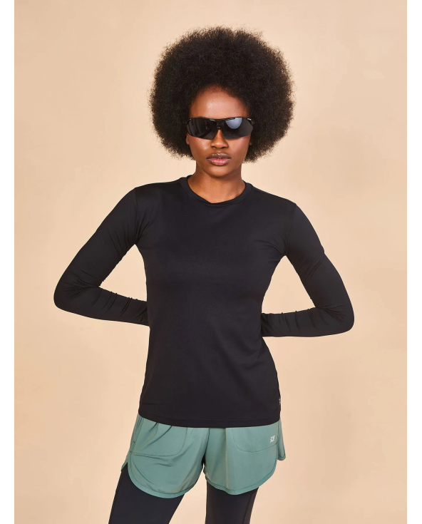 Longsleeve Fem Skin Infratherm Preto Upf50+