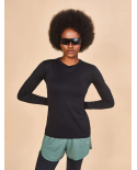 Longsleeve Fem Skin Infratherm Preto Upf50+