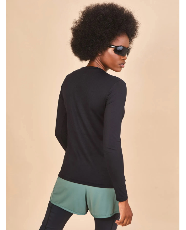 Longsleeve Fem Skin Infratherm Preto Upf50+