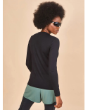 Longsleeve Fem Skin Infratherm Preto Upf50+