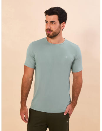 T-Shirt New Fit Masc Verde Agua Upf50+