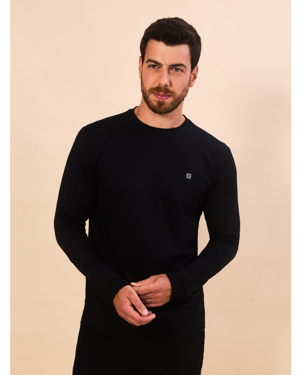 Longsleeve Skin Infratherm Masc Preto Upf50+