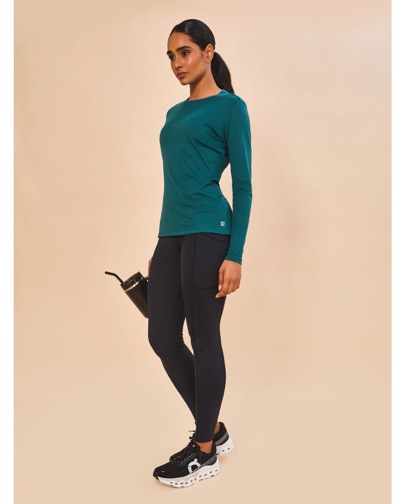 Longsleeve Fem New Fit Petroleo Upf50+