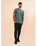 T-Shirt New Fit Textura Masc Verde Jade Upf50+