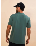 T-Shirt New Fit Textura Masc Verde Jade Upf50+