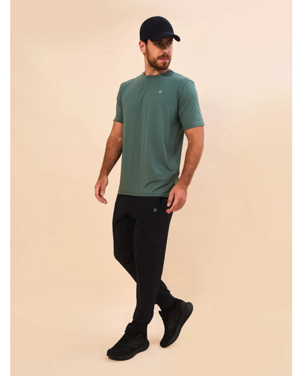 T-Shirt New Fit Textura Masc Verde Jade Upf50+