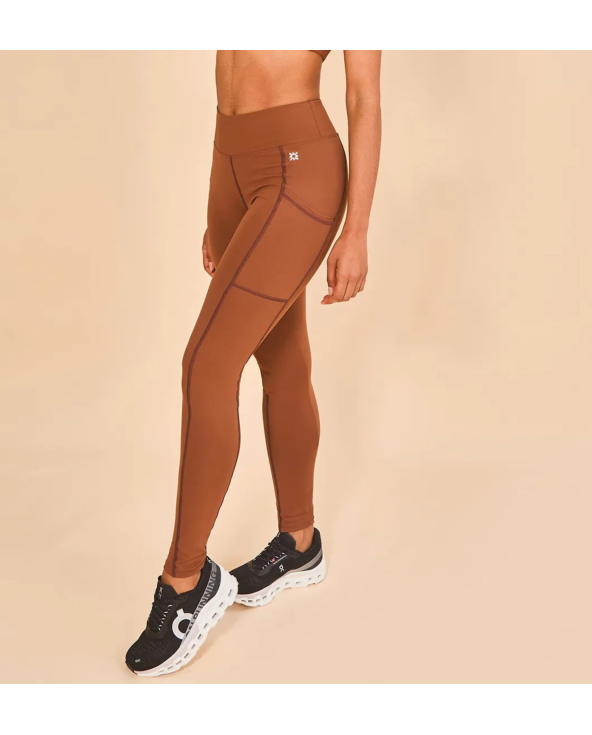Legging Fit Aspen Brown Upf50+