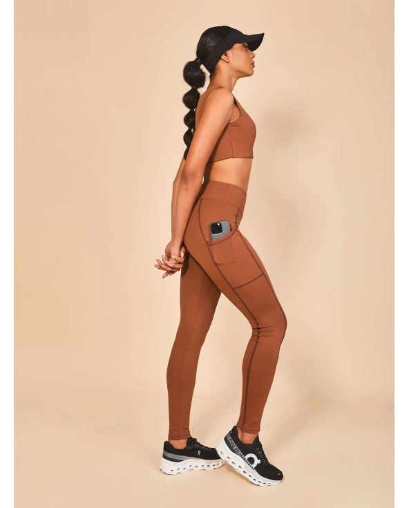 Legging Fit Aspen Brown Upf50+