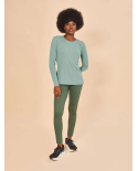 Longsleeve Fem New Fit Verde Agua Upf50+