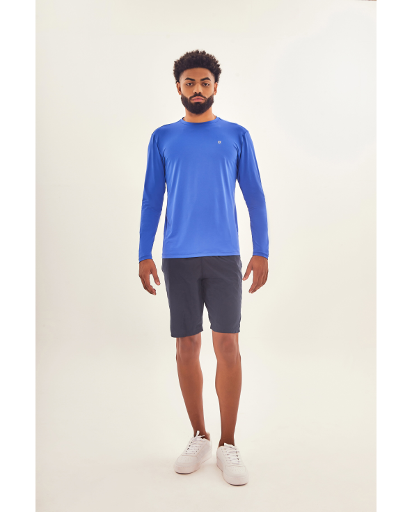 Longsleeve Uvpro Brasil Masc Cobalto Upf50+