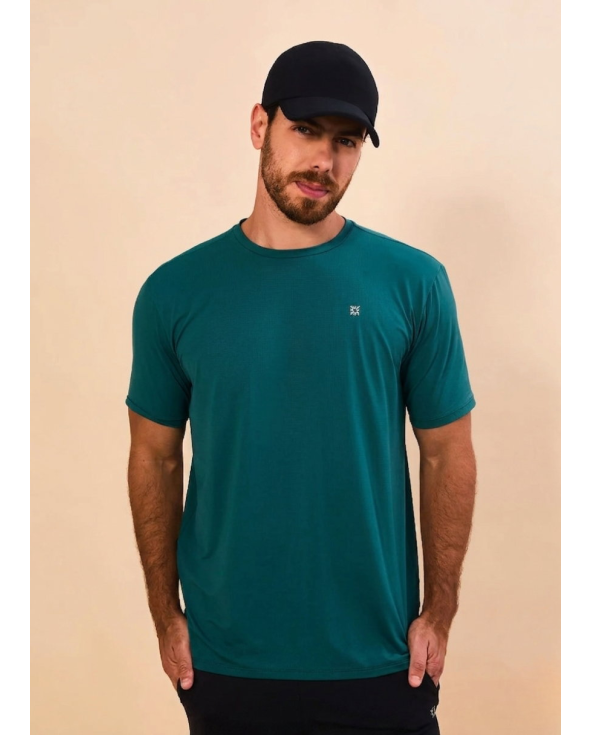 T-Shirt New Fit Masc Petroleo Upf50+