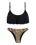 Leopardo Black Babado