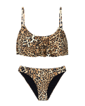 Bikini Z Falbaną O Komfortowym Kroju - Leopard - Leopardo Ba Comfort