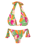 Set Green-Bloom Halter-Double Italy
