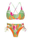 Set Green-Bloom Bralette Madrid