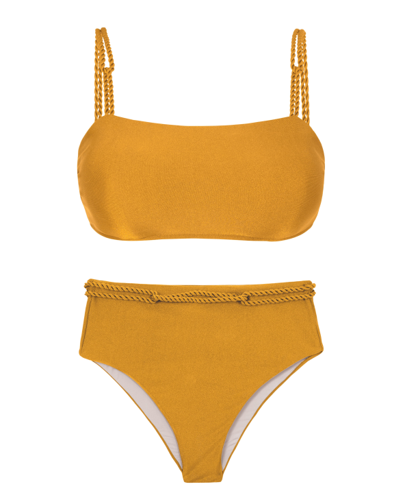 Set Damasco Bandeau-Reto Hotpants