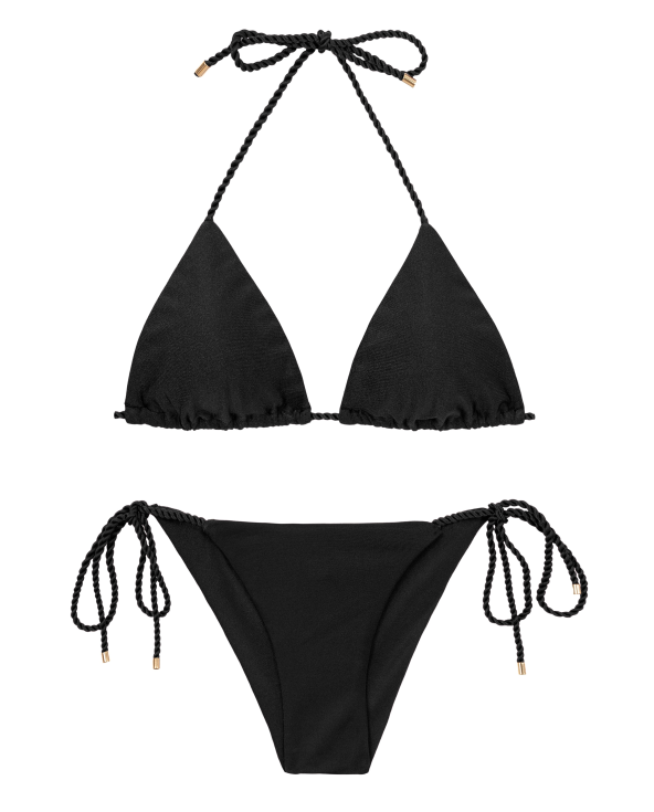 Set Shimmer-Black Tri-Rope Cheeky-Rope