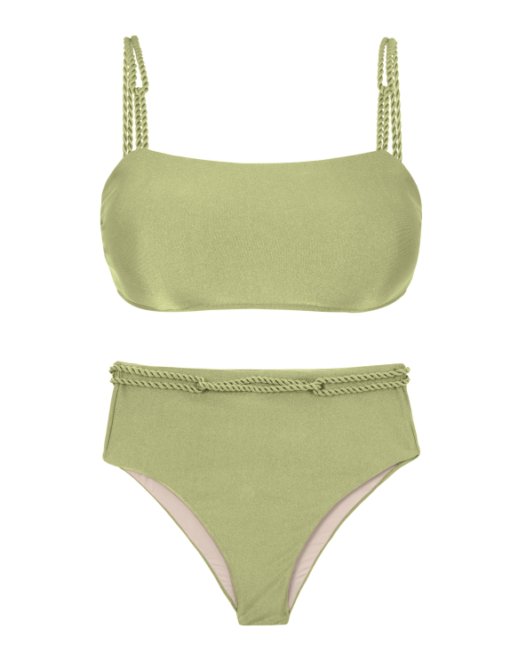 Set Oliva Bandeau-Reto Hotpants
