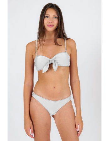 Set Shimmer-White Bandeau-Knot Essential 2