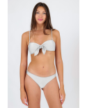 Set Shimmer-White Bandeau-Knot Essential