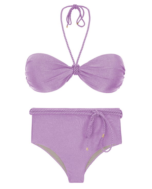 Set Shimmer-Harmonia Twist Belted-High-Waist