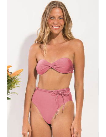Set Shimmer-Confetti Twist Belted-High-Waist