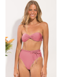 Set Shimmer-Confetti Twist Belted-High-Waist