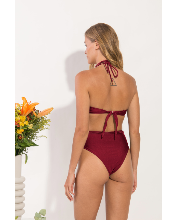 Set Shimmer-Divino Twist Belted-High-Waist