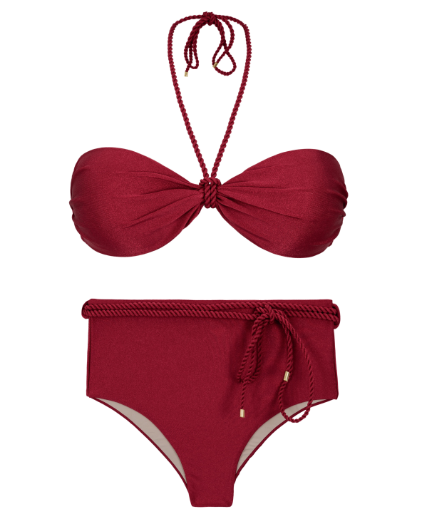 Set Shimmer-Divino Twist Belted-High-Waist