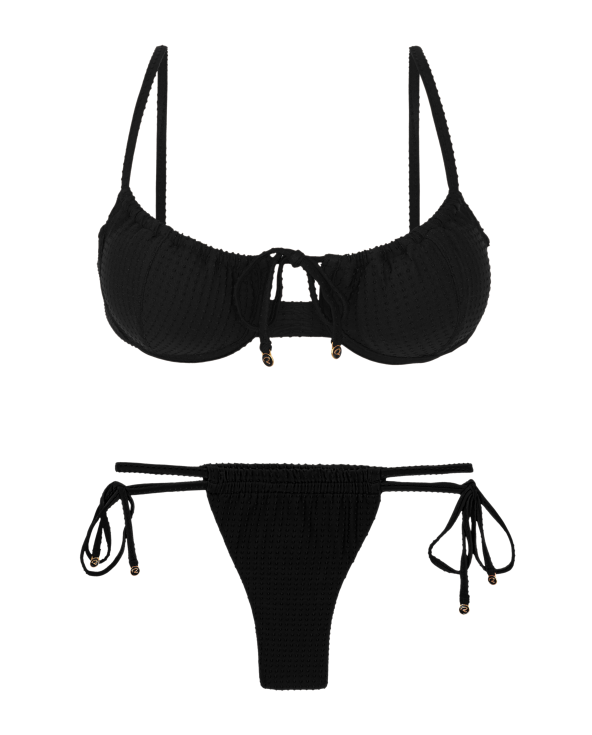 Set Dots-Black Balconet-Tie Pipa