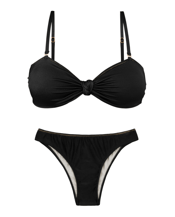 Set Shimmer-Black Bandeau-Joy Essential