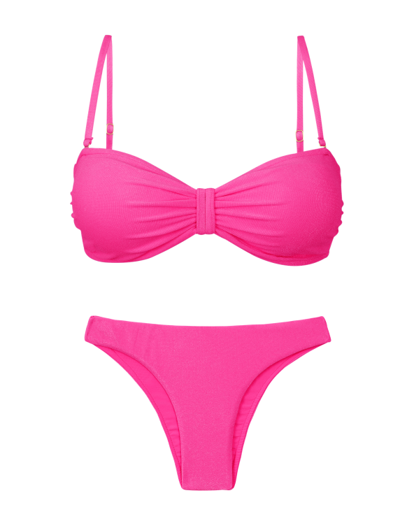Set Malibu-Rosa Bandeau-Duo Essential