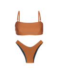 Set Nocciola Bandeau-Reto High-Leg