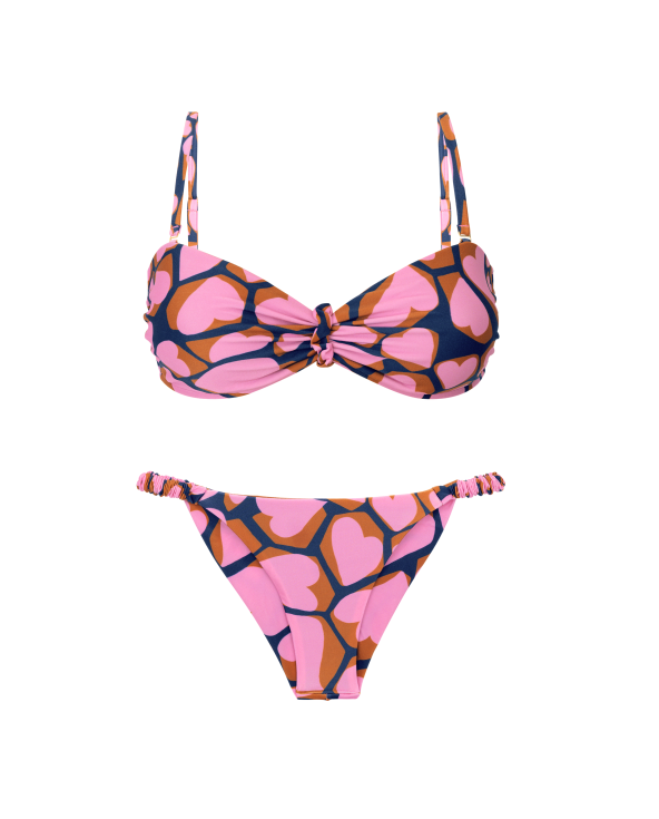 Set Amore-Pink Bandeau-Crispy Cheeky-Crispy