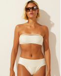 Bikini Media Onca Bordada Off White