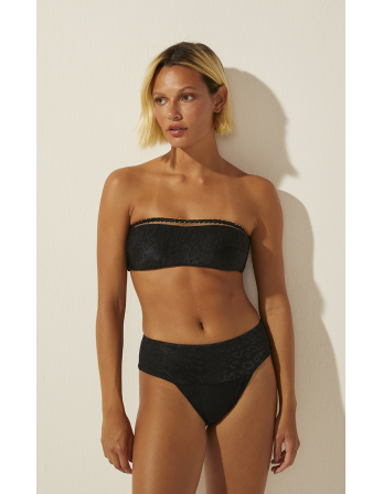 Bikini Media Onca Bordada Black 2