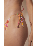 Bikini Cortininha Floral Pincelado