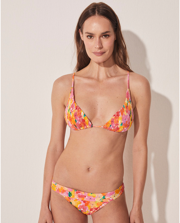 Bikini Cor Fixa Floral Pincelado