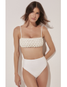 Cropped Hot Com Macrame Escamas
