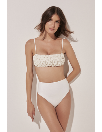 Cropped Hot Com Macrame Escamas 2