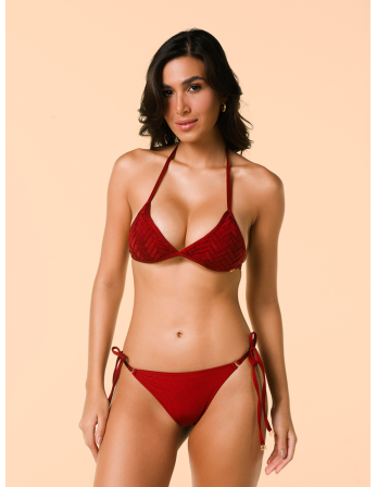 Set Urucum Triangulo-Macrame Rolote